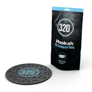 320 - Hookah Base Mat (Black & Blue)