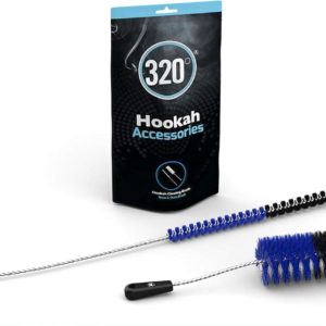320 Hookah Shisha Base and Stem Cleaning Brush - Black & Blue