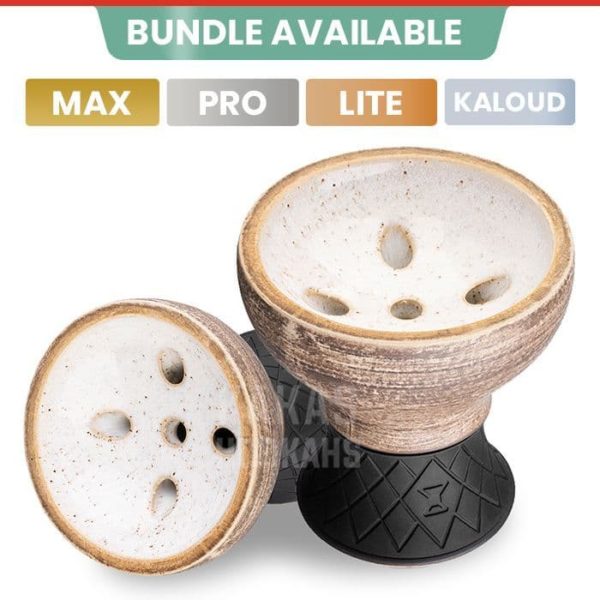 Alpha Hookah Alpha Bowl - Turk Design Pro - White Sand