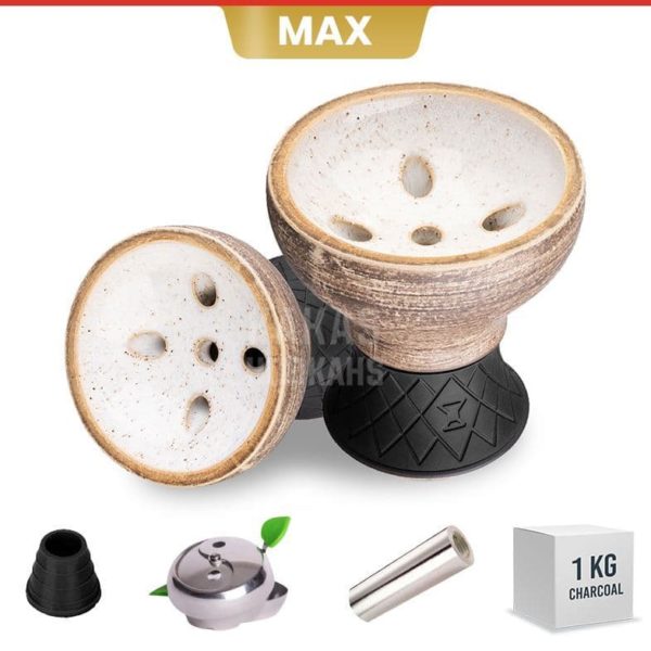 Alpha Hookah Alpha Bowl - Turk Design Pro - White Sand