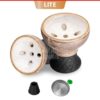 Alpha Hookah Alpha Bowl - Turk Design Pro - White Sand