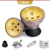 Alpha Hookah Alpha Bowl - Turk Design Pro - Yellow