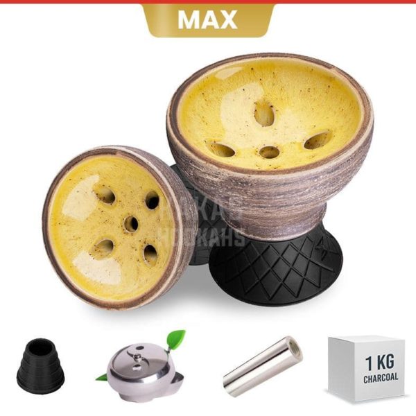 Alpha Hookah Alpha Bowl - Turk Design Pro - Yellow