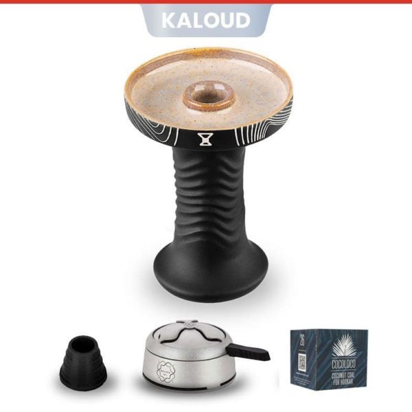 Alpha Hookah Bowl - Wave Phunnel (Arctic Black)