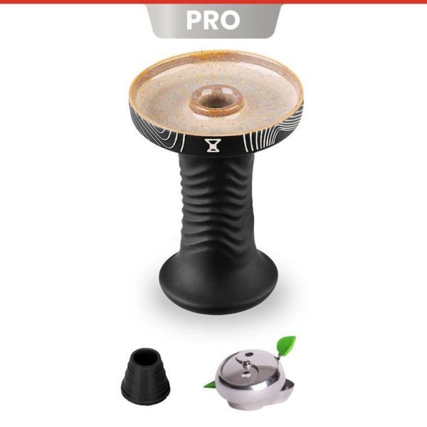 Alpha Hookah Bowl - Wave Phunnel (Arctic Black)