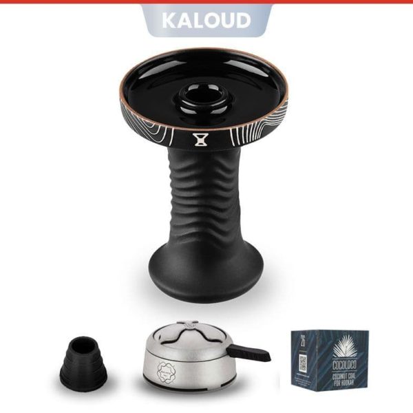 Alpha Hookah Bowl - Wave Phunnel (Black Cenote)