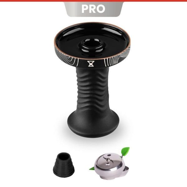 Alpha Hookah Bowl - Wave Phunnel (Black Cenote)