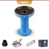 Alpha Hookah Bowl - Wave Phunnel (Blue Indian)