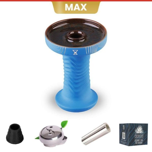 Alpha Hookah Bowl - Wave Phunnel (Blue Indian)