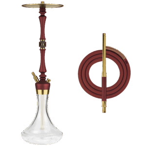 Hoob Mars Pro Hookah - Wine Red Gold