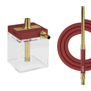 Hoob SubAtom Hookah - Red Wine Gold