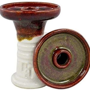 Hookah John Retro Harmony Bowl (Red Eye Over White)