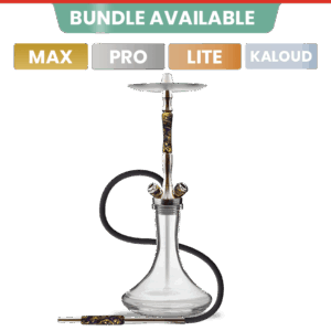 Union Hookah Fibonacci - Stabilised Wood Yellow Purple