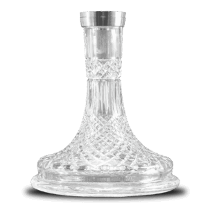 Union Hookah Fibonacci Threaded Bohemian Crystal Base (Carved)