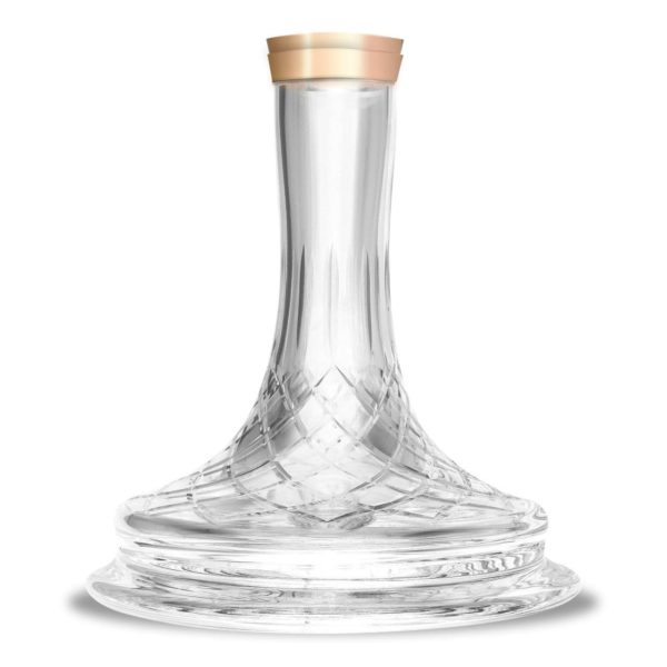 Union Hookah Fibonacci Threaded Bohemian Crystal Base (PVD Bronze Carved)