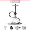 Union Hookah Sleek V2 - Black Silver