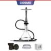 Union Hookah Sleek V2 - Black Silver