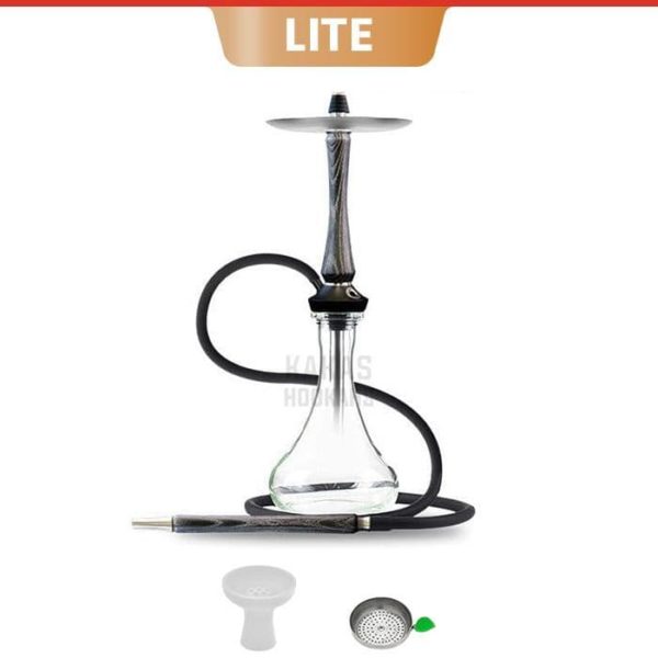 Union Hookah Sleek V2 - Black Silver