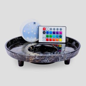Venookah - Glass LED Shisha Stand Black