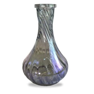 vessel-glass-shisha-base-drop-with-base-grommet-fluted-pearl-8317-p.jpg Vessel Glass Shisha Base - Drop With Base Grommet (Fluted Pearl)