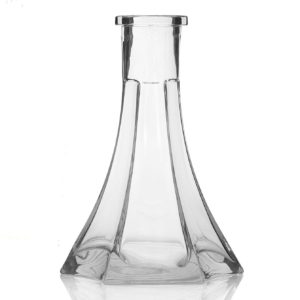 Vessel Glass Shisha Base - Neo Lux With Base & Grommet (Clear)