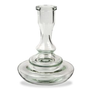 Vessel Glass Shisha Base - Tree With Base Grommet (Clear)