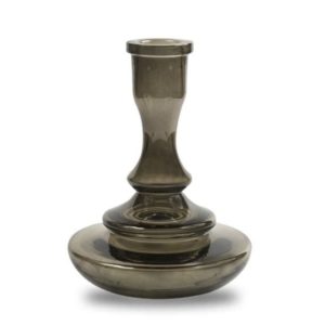 Vessel Glass Shisha Base - Tree With Base Grommet (Smoked)
